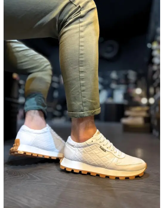 Terzi Bey Günlük Ayakkabı 002 Kapitone Beyaz