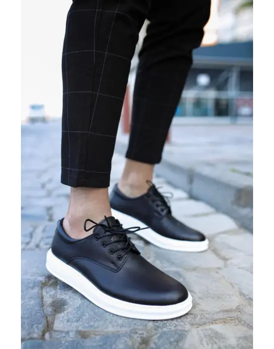 Terzi Bey Klasik Erkek Ayakkabı 001 Siyah (beyaz Taban)