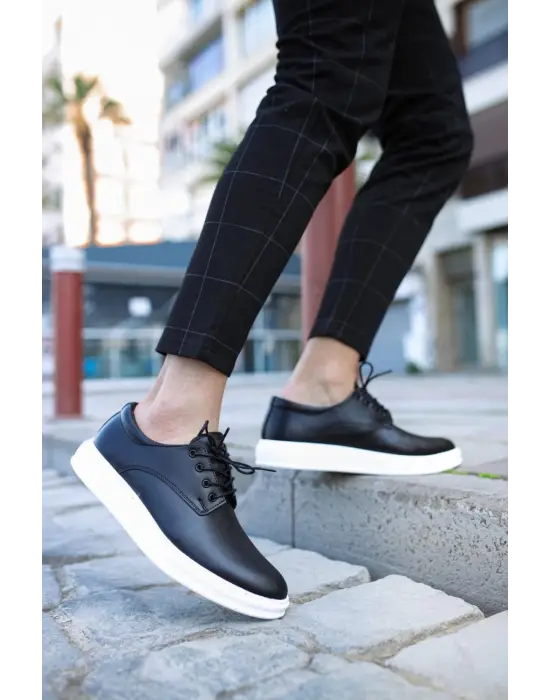 Terzi Bey Klasik Erkek Ayakkabı 001 Siyah (beyaz Taban)