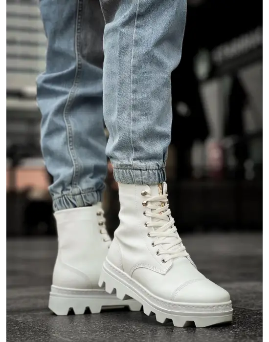 Terzi Bey Yüksek Taban Ayakkabı B-023 Beyaz