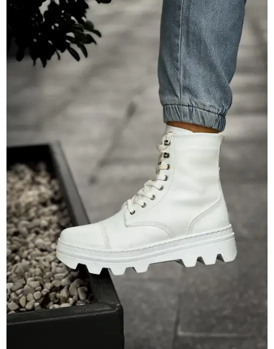 Terzi Bey Yüksek Taban Ayakkabı B-023 Beyaz