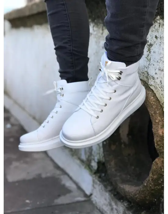 Terzi Bey Yüksek Taban Ayakkabı B-080 Beyaz