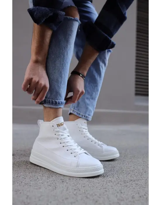 Terzi Bey Yüksek Taban Ayakkabı C-030 Beyaz