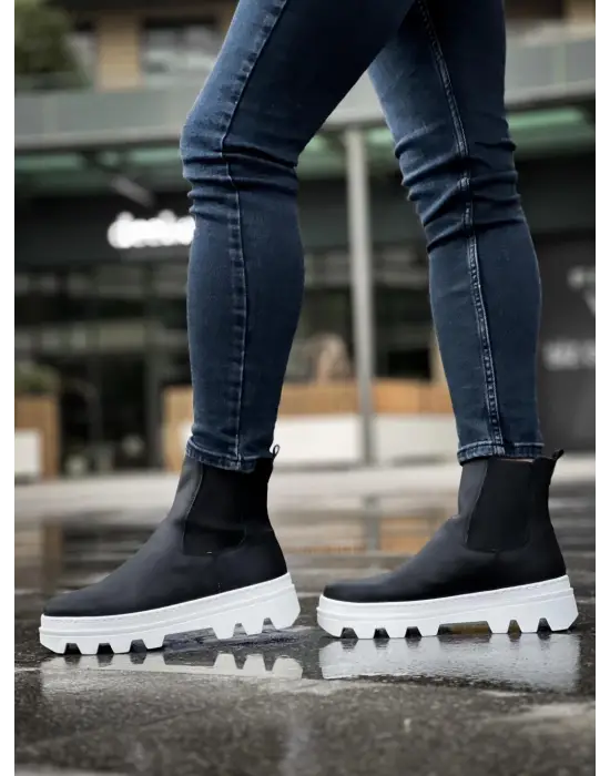 Terzi Bey Yüksek Taban Chelsea Bot 113 Beyaz