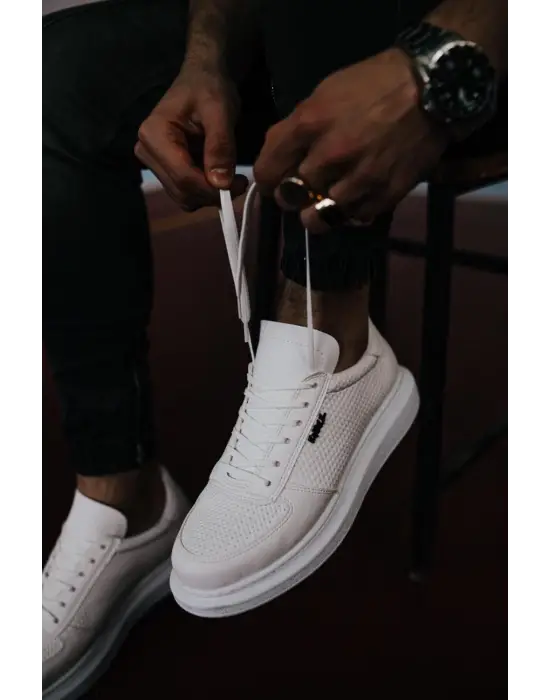 Terzi Bey Yüksek Taban Günlük Ayakkabı 042 Beyaz