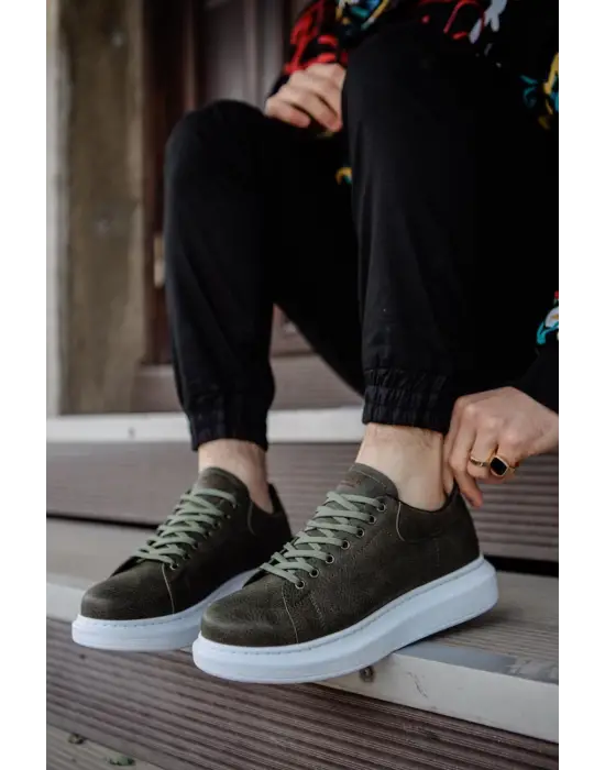 Terzi Bey Yüksek Taban Günlük Ayakkabı 044 Bordo (desenli)