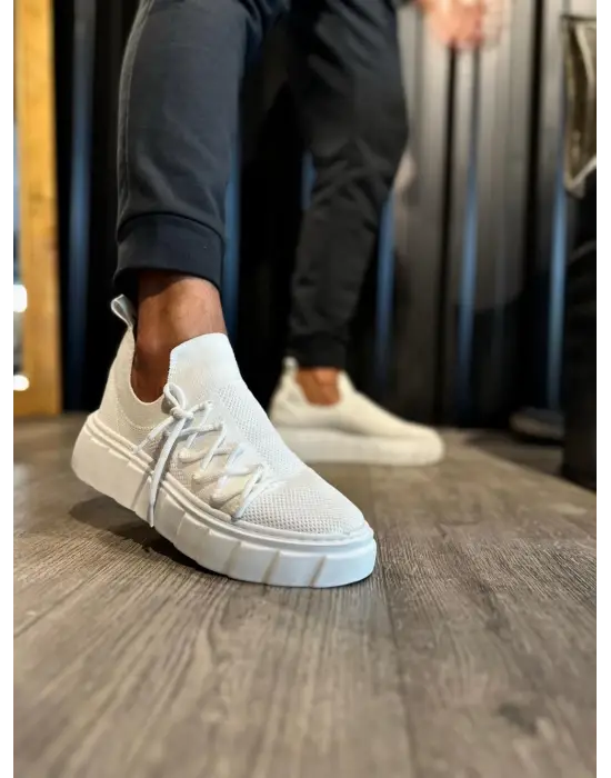 Terzi Bey Yüksek Taban Günlük Ayakkabı 1025 Beyaz