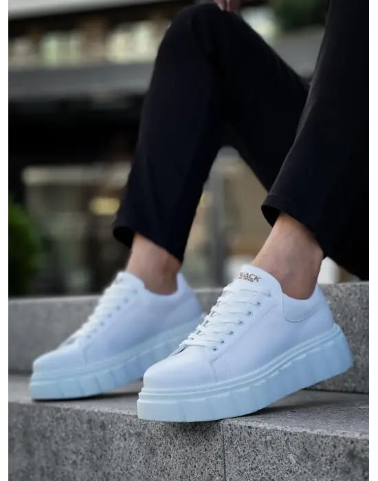 Terzi Bey Yüksek Taban Günlük  Ayakkabı 144  Beyaz