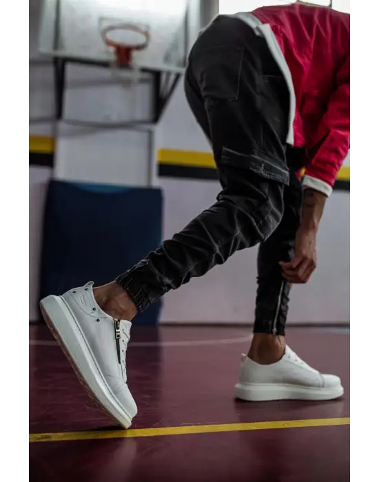 Terzi Bey Yüksek Taban Günlük Ayakkabı 555 Beyaz