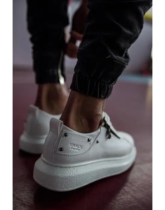 Terzi Bey Yüksek Taban Günlük Ayakkabı 555 Beyaz