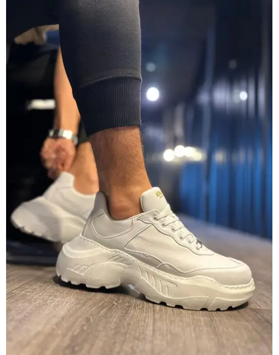 Terzi Bey Yüksek Taban Günlük Ayakkabı N75 Beyaz