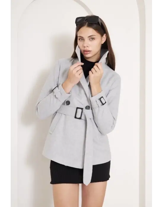 Tokalı Kısa Düz Kaşe