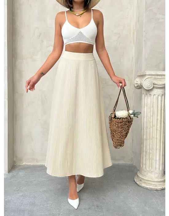 Uzun Astarlı Etek