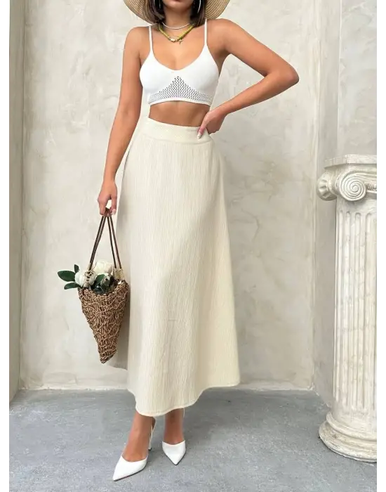 Uzun Astarlı Etek