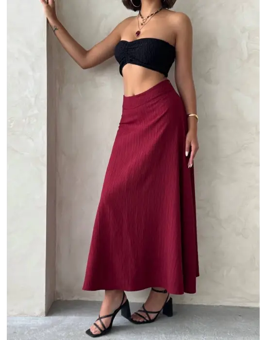 Uzun Astarlı Etek S255043