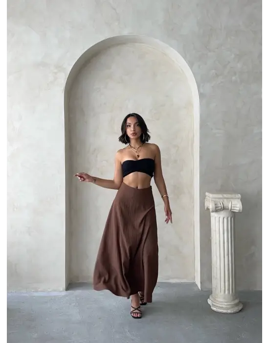 Uzun Astarlı Etek S255043