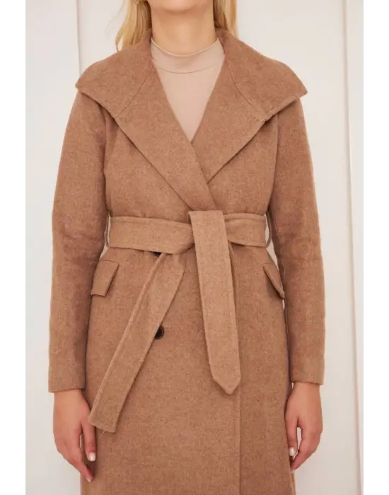 Uzun Düz Kaşe Kaban