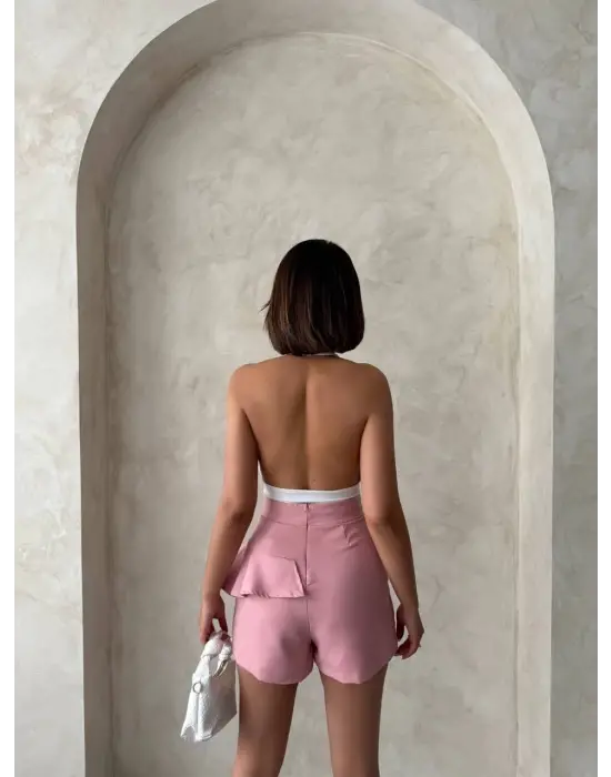 Valonlu Fırfırlı Şort S24683