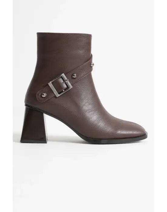 Vera Kadın Acı Kahve Topuklu Bot