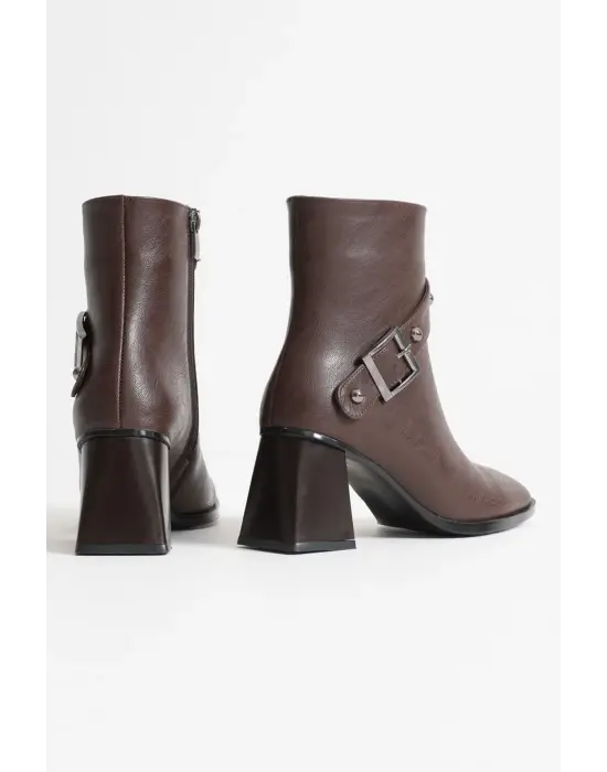 Vera Kadın Acı Kahve Topuklu Bot