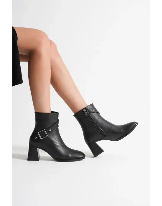 Vera Kadın Siyah Topuklu Bot