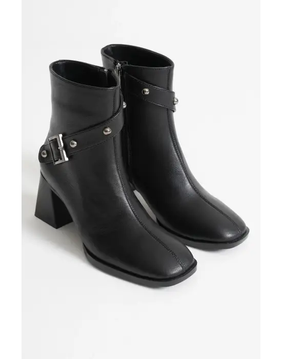 Vera Kadın Siyah Topuklu Bot
