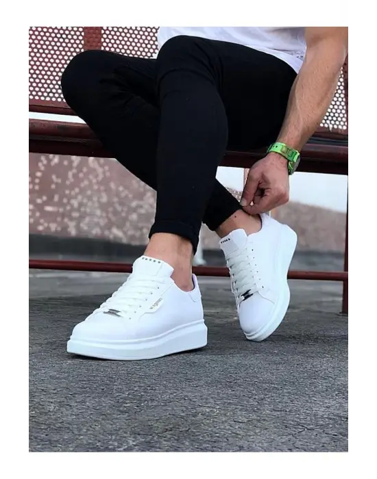 Terzi Bey Tb01 Beyaz Düz Erkek Casual Ayakkabı