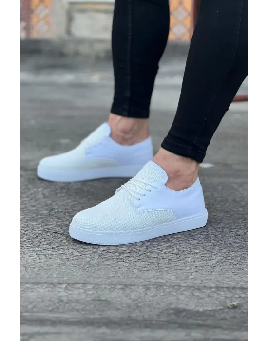 Terzi Bey Tb016 Beyaz Triko Erkek Casual Ayakkabı