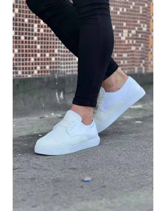 Terzi Bey Tb016 Beyaz Triko Erkek Casual Ayakkabı