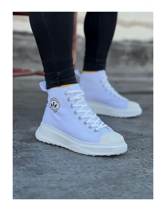 Terzi Bey Tb017 Beyaz Erkek Yarım Bilek Casual Ayakkabı