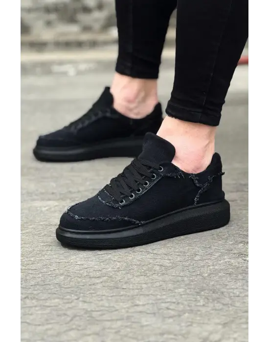 Terzi Bey Tb018 Kömür Kot Kumaş Erkek Casual Ayakkabı