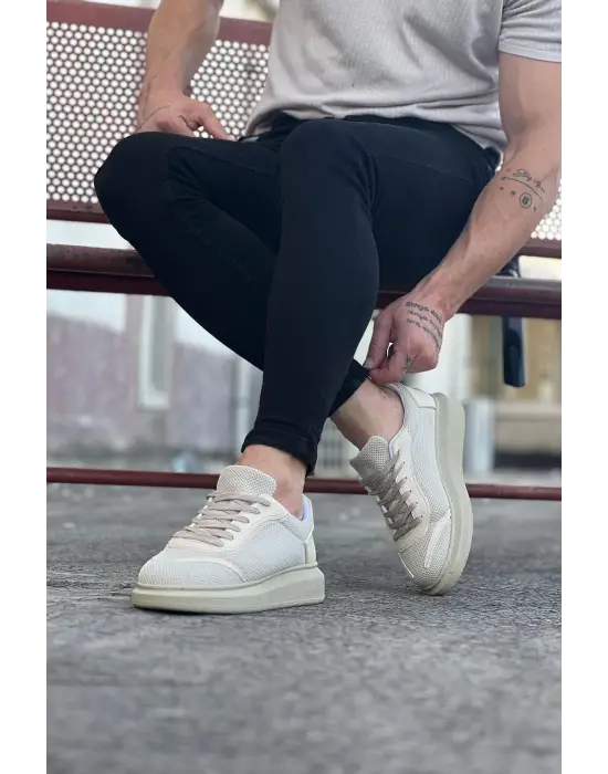 Terzi Bey Tb019 Bej Triko Erkek Casual Ayakkabı