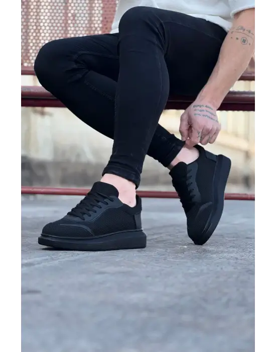 Wagoon Wg019 Kömür Triko Erkek Casual Ayakkabı