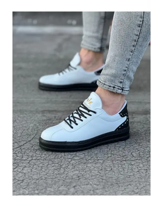 Terzi Bey Tb021 Beyaz Kömür Erkek Casual Ayakkabı