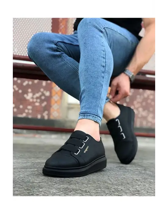 Terzi Bey Tb026 Kömür Kalın Taban Casual Erkek Ayakkabı