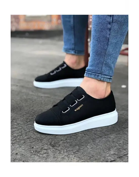 Terzi Bey Tb026 Siyah Kalın Taban Casual Erkek Ayakkabı