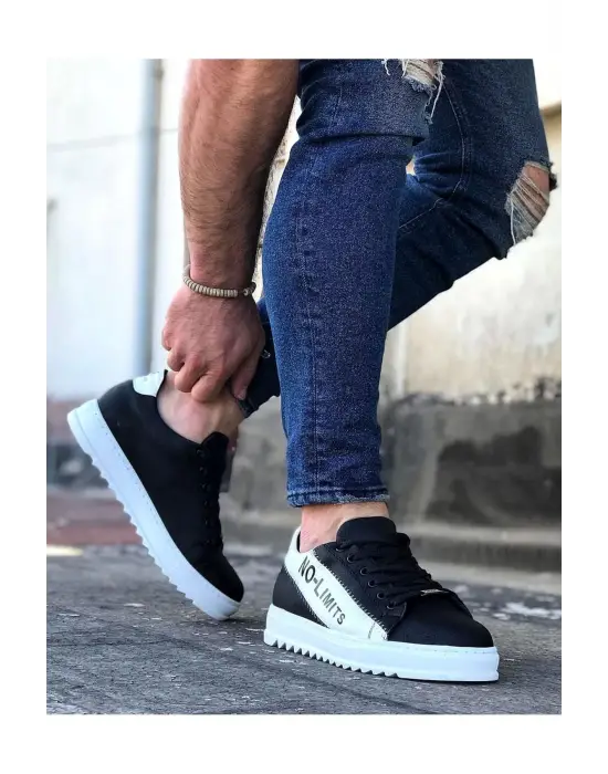 Terzi Bey Tb027 Siyah Beyaz No Limit Erkek Casual Ayakkabı