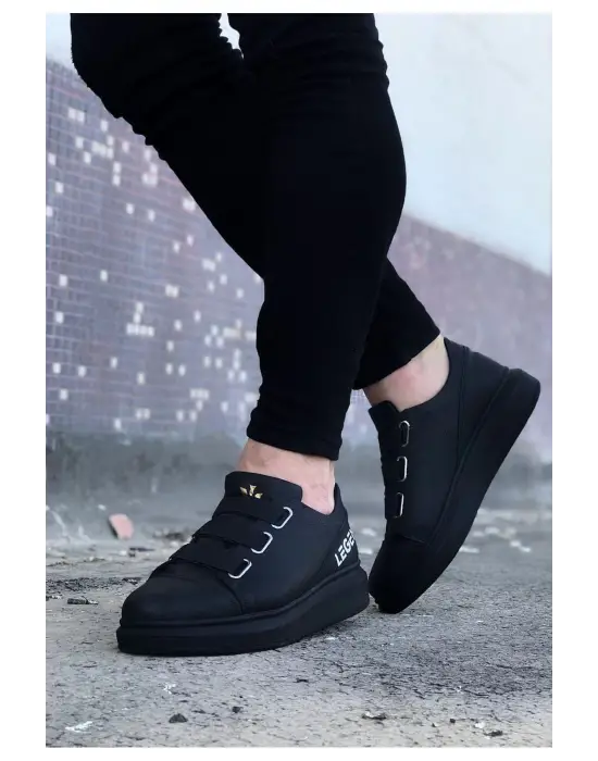 Terzi Bey Tb029 3 Bant Legend Kömür Kalın Taban Casual Erkek Ayakkabı