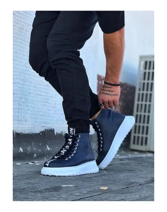 Terzi Bey Tb03 Lacivert Erkek Yarım Bilek Bot