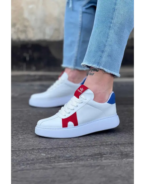 Terzi Bey Tb040 Beyaz Kırmızı Erkek Casual Ayakkabı
