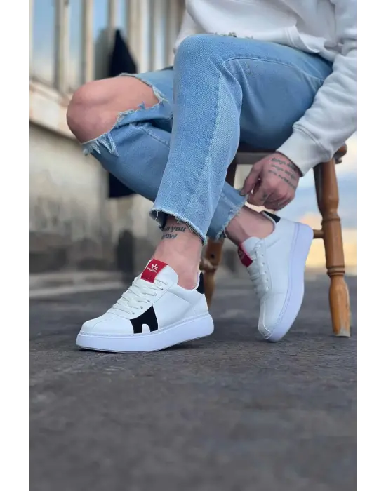 Terzi Bey Tb040 Beyaz Siyah Erkek Casual Ayakkabı
