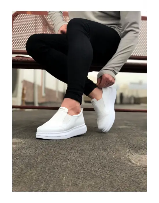Terzi Bey Tb049 Beyaz Düz Casual Erkek Ayakkabı