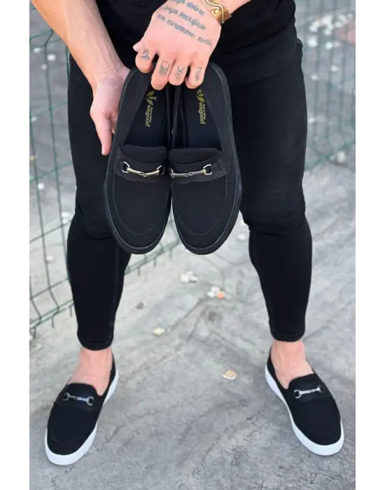 Terzi Bey Tb060 Kömür Triko Babet Erkek Casual Ayakkabı