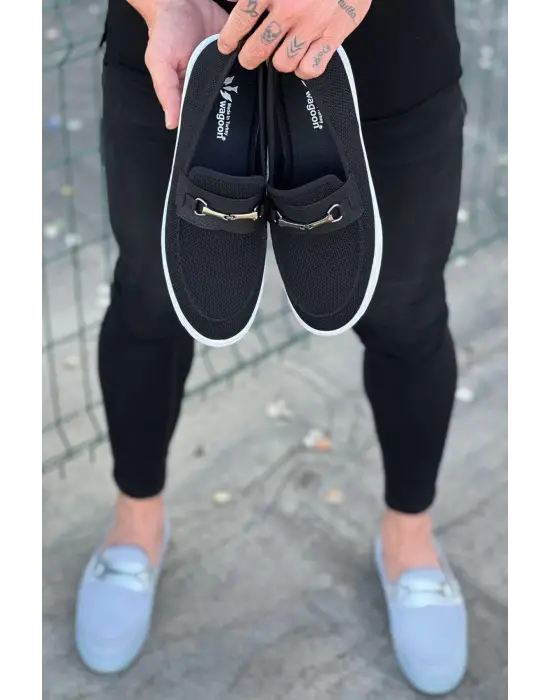 Terzi Bey Tb060 Siyah Triko Babet Erkek Casual Ayakkabı