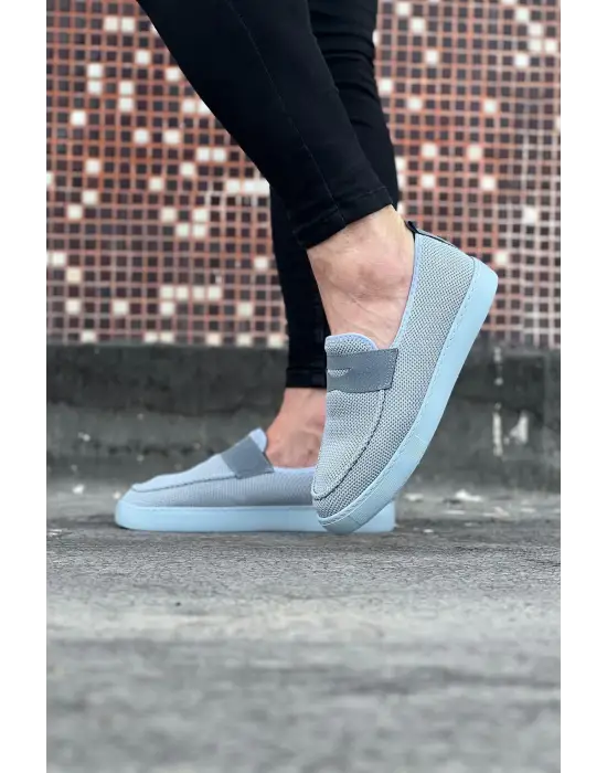 Terzi Bey Tb061 Gri Triko Babet Erkek Casual Ayakkabı