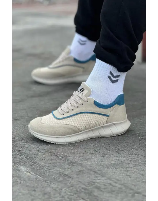 Terzi Bey Tb062 Bej Triko Erkek Spor Ayakkabı