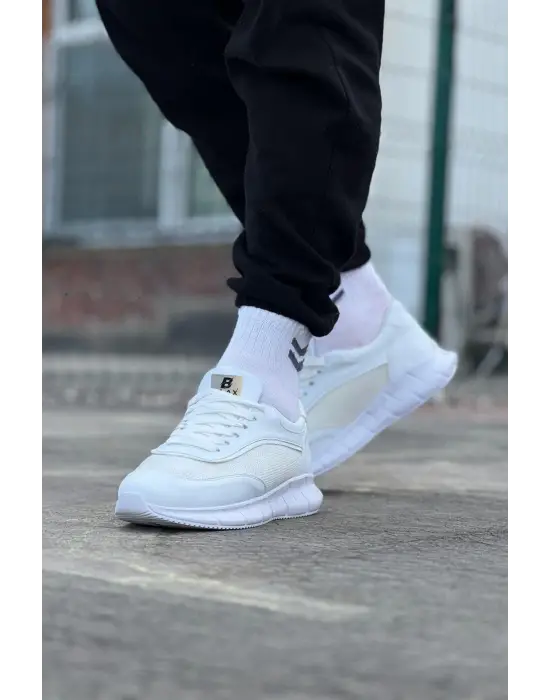 Terzi Bey Tb062 Beyaz Triko Erkek Spor Ayakkabı