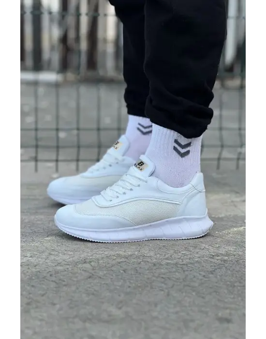 Terzi Bey Tb062 Beyaz Triko Erkek Spor Ayakkabı