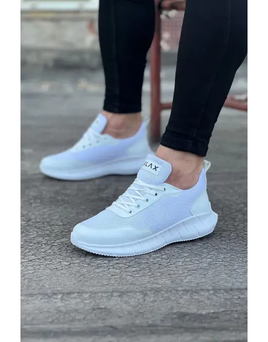 Terzi Bey Tb063 Beyaz Triko Erkek Spor Ayakkabı