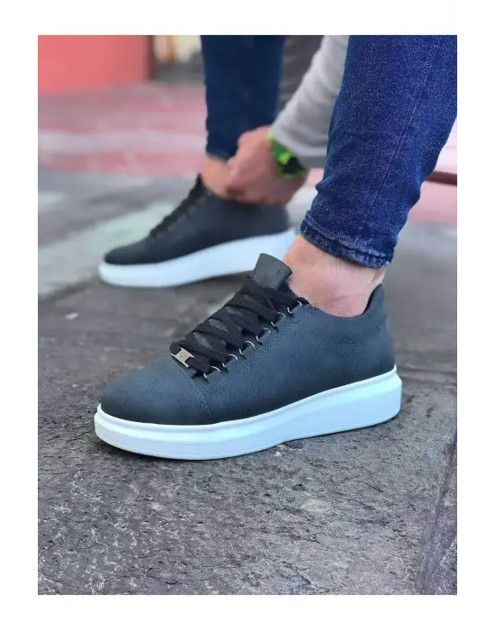 Terzi Bey Tb08 Gri Düz Erkek Casual Ayakkabı